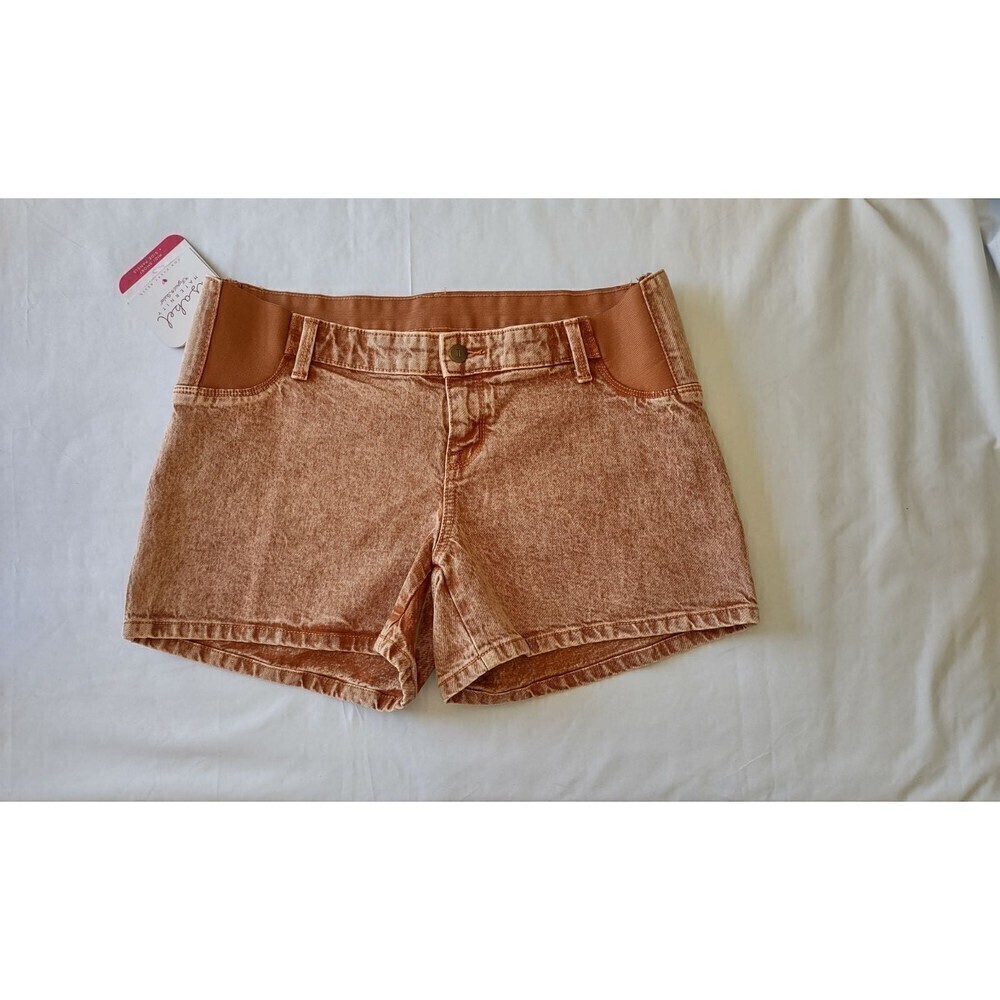 Isabel Maternity Carpenter Midi Shorts with Side Panel Size 6